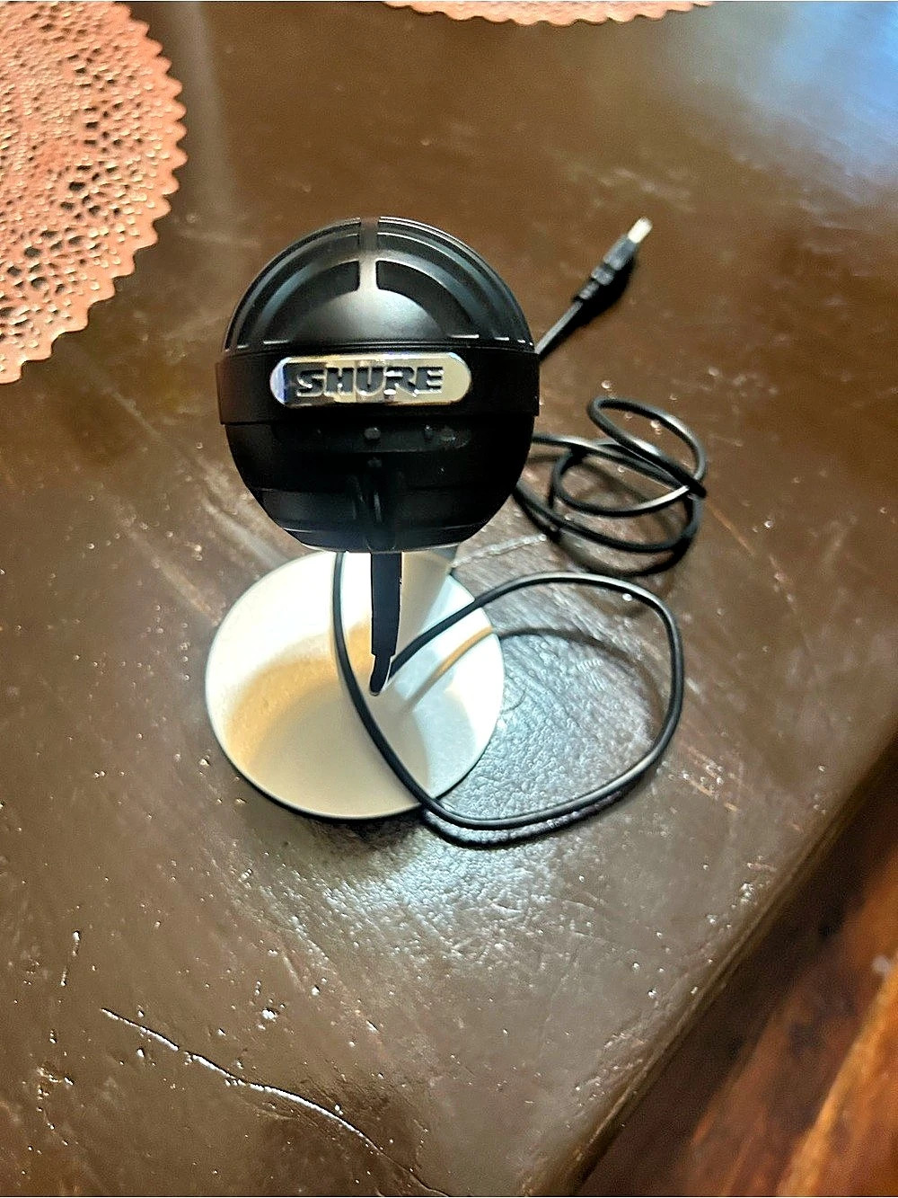 Shure MV5 USB Condenser Microphone Black & Silver
